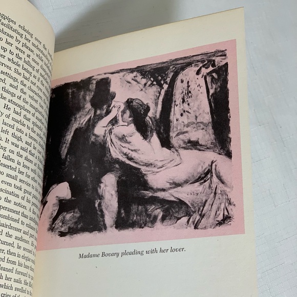 VINTAGE Book Madame Bovary Gustave Flaubert 1949 Collectible Classic Gilt Gold - Picture 9 of 16